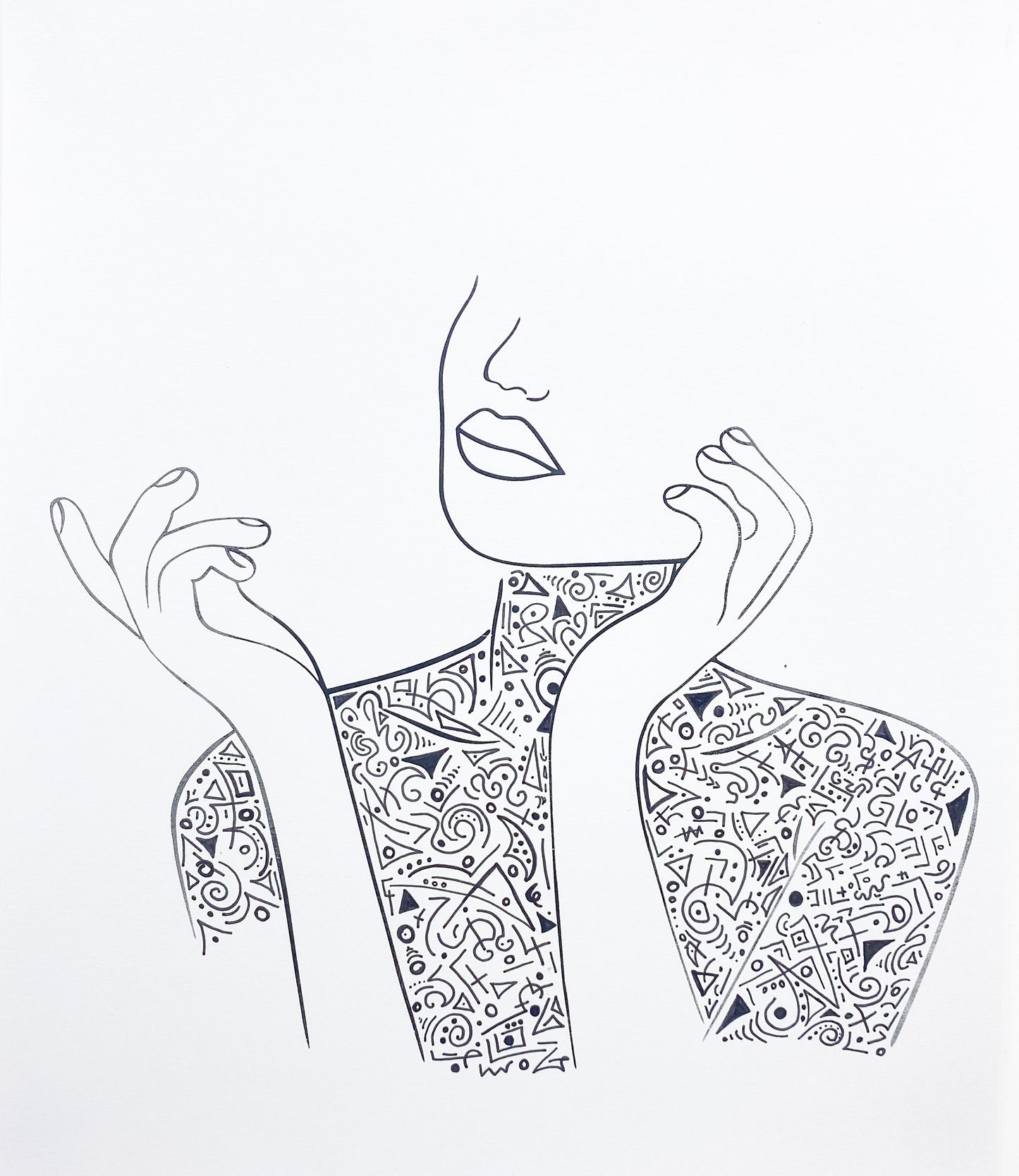 "Within the Lines of Abstract" 17x14